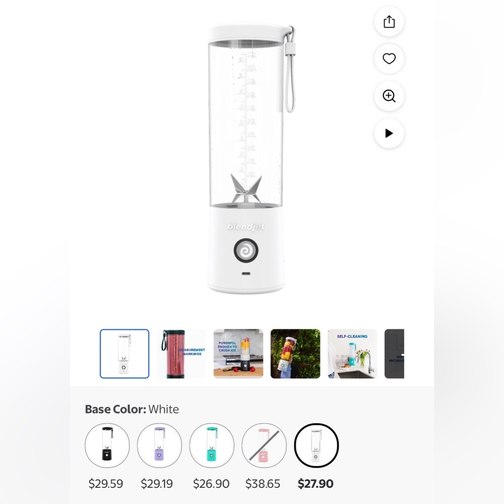 BlendJet Next-Gen Blender - White